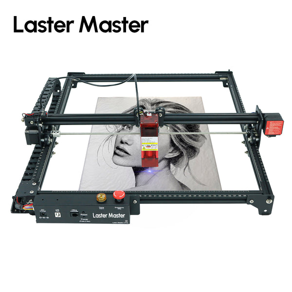 Laser Master Machine with Rotary Table Rotate Engraving Module Laser Engraver Upgraded Y Axis DIY for Column Cylinder