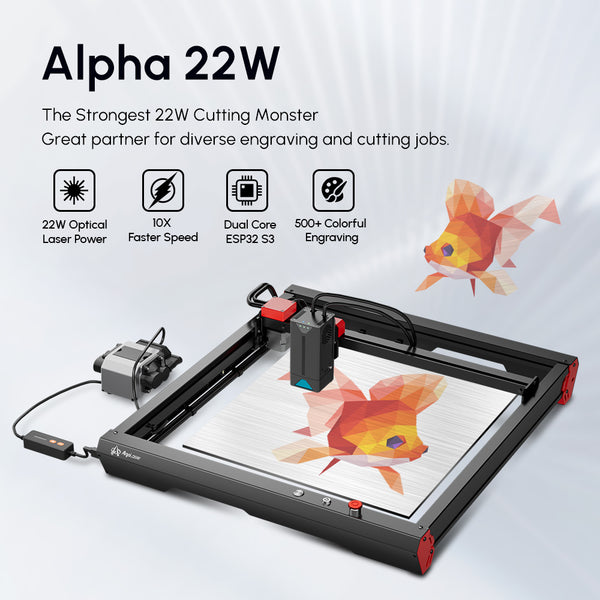 AlgoLaser Alpha 22W laser engraver