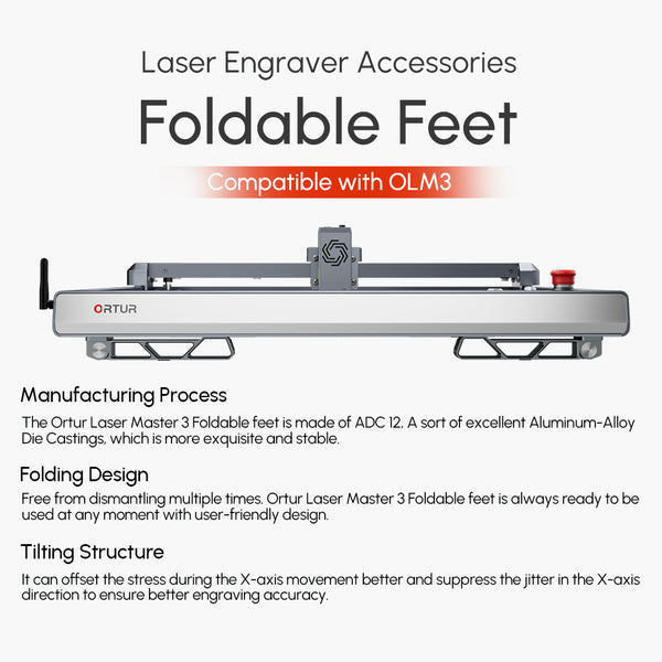 ORTUR Laser Master 3 Laser Engraver 10W DIY Engraving Machine + Foldable  Feet